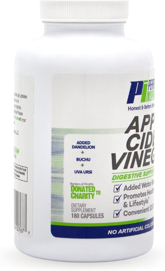 Performance Inspired Nutrition Apple Cider Vinegar Capsules – 1000mg – Supports - Image 4