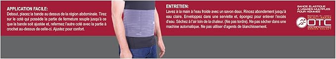 OTC Abdominal Binder for Men, Ribbed Elastic Compression, Select Series - Image 9