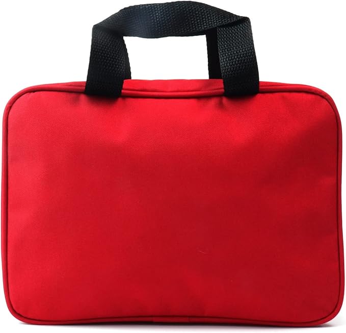 First Aid Bag First Aid Kit Empty Medical Storage Bag Red Trauma Bag - Image 2