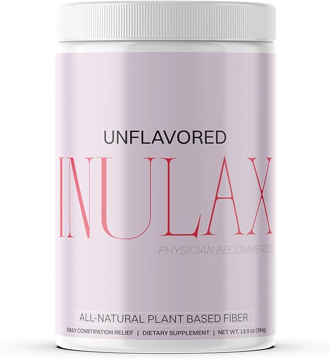 1 Tub Unflavored 128 Servings | Constipation Relief by Inulax