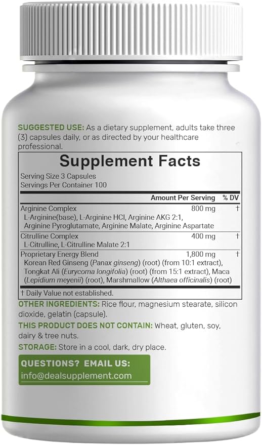 Nitric Oxide Supplement 3, 300 Capsules | 12-in-1 Complex - Image 7