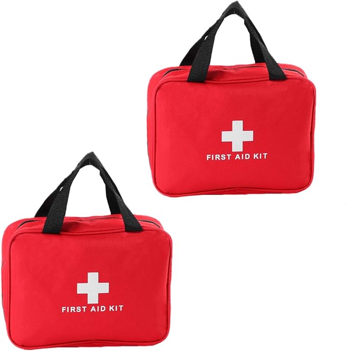 First Aid Bag First Aid Kit Empty Medical Storage Bag Red Trauma Bag by PAXLAMB