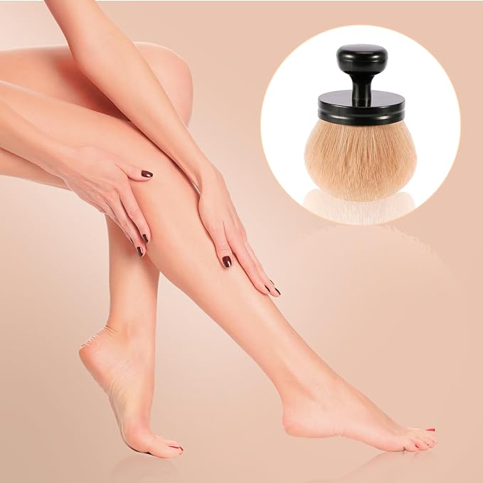 UNIMEIX 3 Inch Sunscreen Applicator Self Tanner Brush Body Makeup Brush Kabuki - Image 5