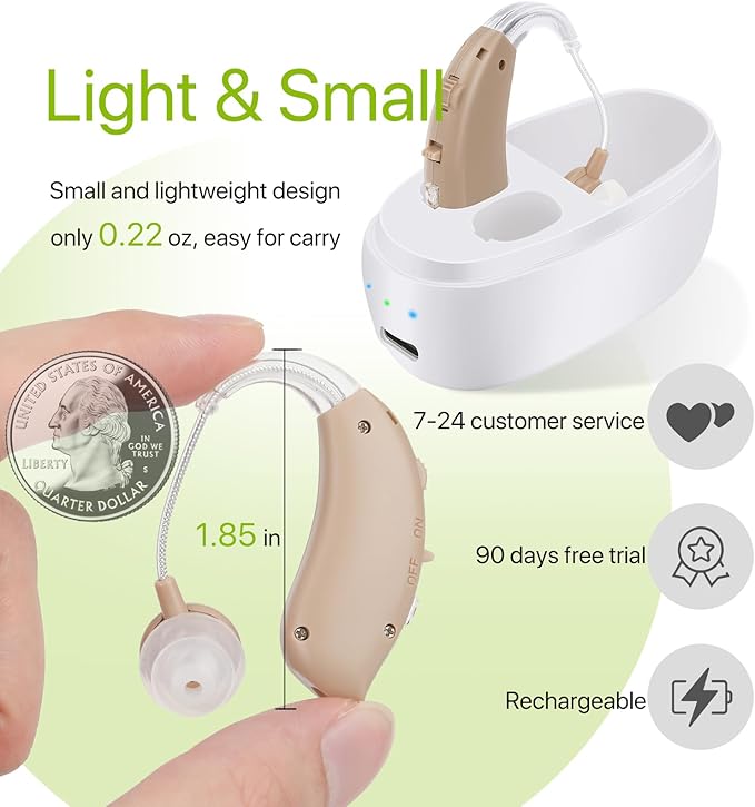 Rechargeable Hearing Aids, Wireless Neckband Amplifier - Image 6