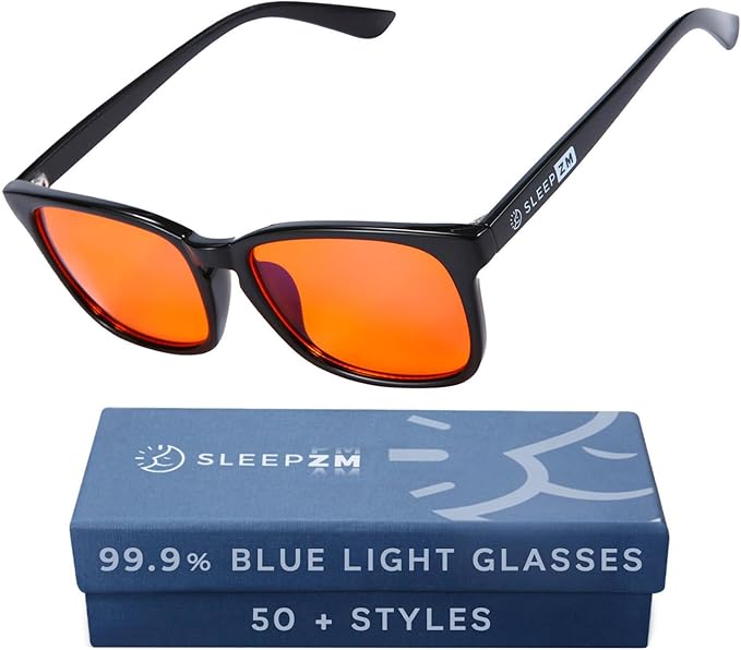100% Blue Light Blocking Glasses by SleepZM