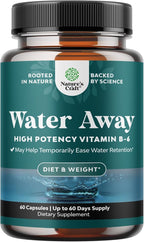 Water Away Herbal Diuretic Pills High Strength by NaturesCraft