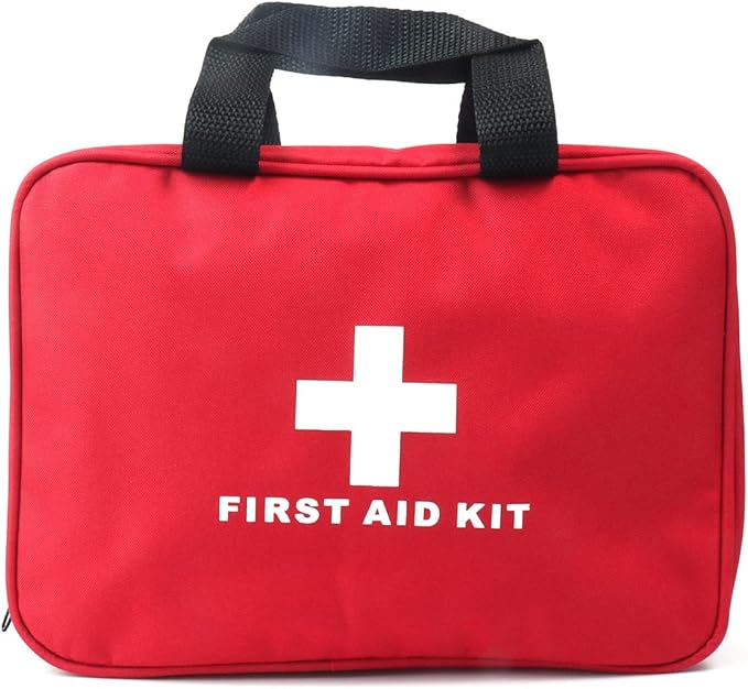 First Aid Bag First Aid Kit Empty Medical Storage Bag Red Trauma Bag - Image 5