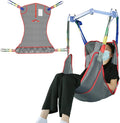 Universal Full Body Patient Lift Sling, Mesh U-Shape Transfer Sling by EZAssistive