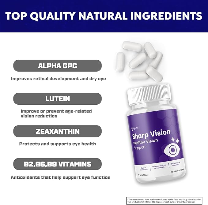Sharp Vision Capsules, Official SharpVision Eye Health Support Pills - Image 3