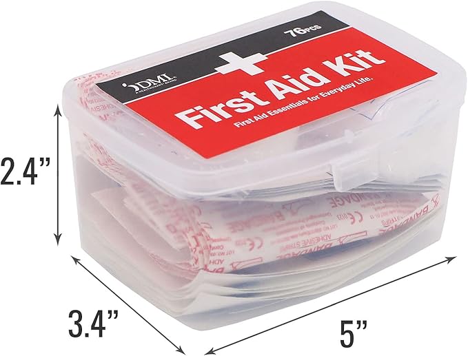 DMI 76-Piece First-Aid Kit, Portable All-Purpose Use - Image 4