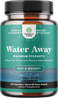 Water Away Supplement for Fast Bloating and Swelling Relief Pure Natural by NaturesCraft