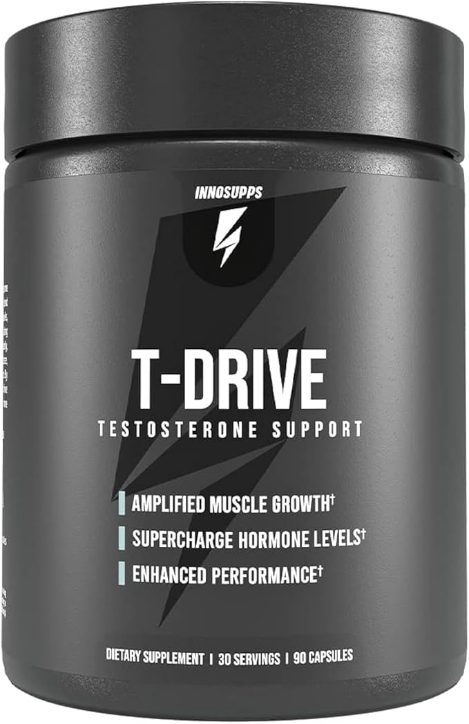 InnoSupps T-Drive Testosterone Booster Enhance Performance Amplify Muscle Growth - Image 4