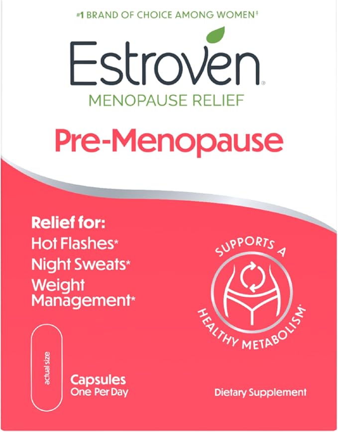 Estroven Pre-Menopause Relief, 30 Ct., Clinically Proven Ingredients, Provides by Estroven
