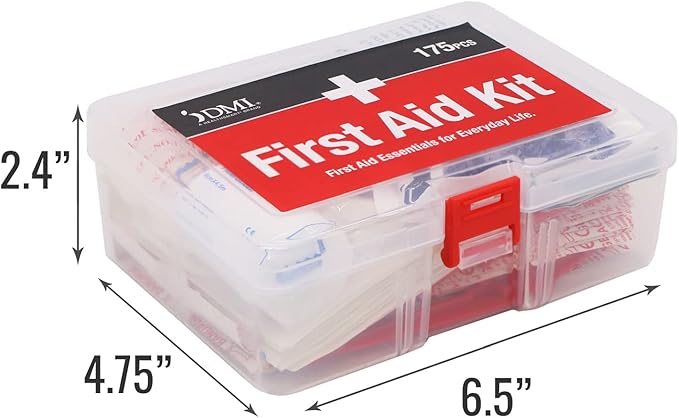 DMI 175-Piece First Aid Kit for Minor Injuries, Cuts and Scrapes, All-Purpose - Image 4