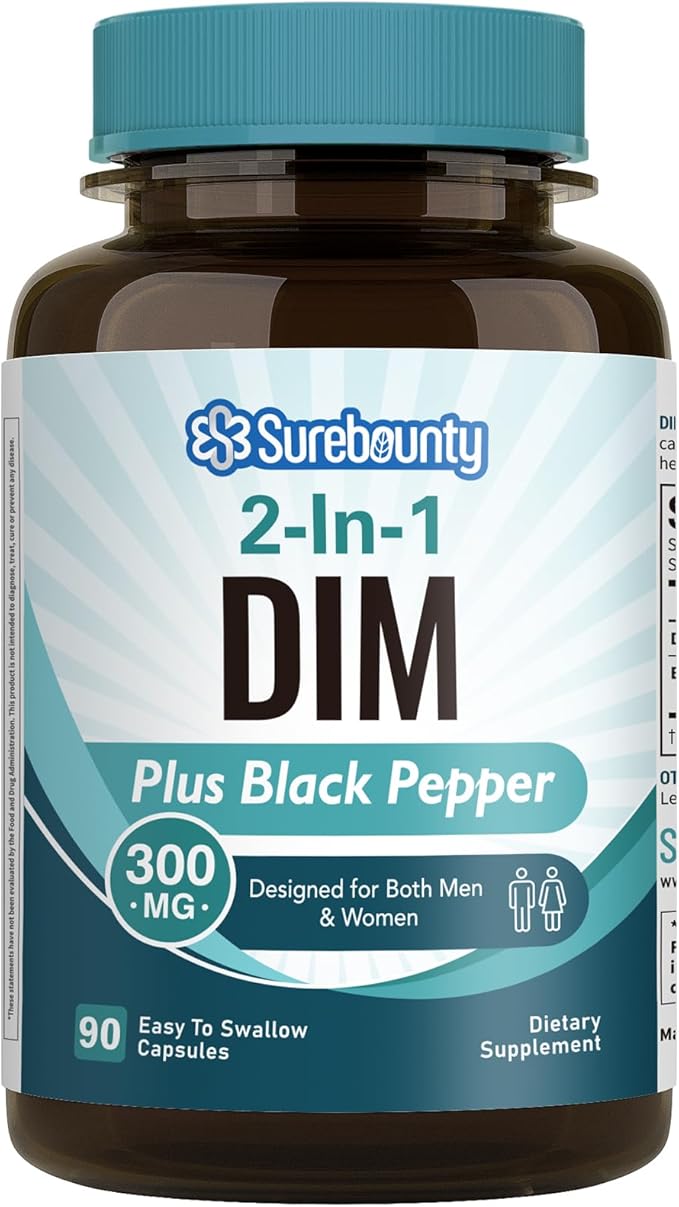 DIM Supplement 300mg for Women and Men, by Surebounty