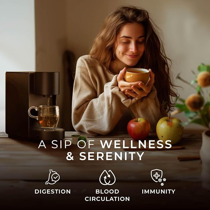 Gya Tea Co Cinnamon Apple Herbal Tea Pod- Decaf Wellness Tea - Image 3