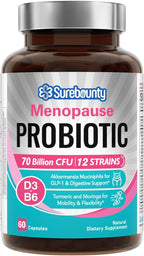 Menopause Probiotic Supplement for Women, 70 Billion CFU, by Surebounty