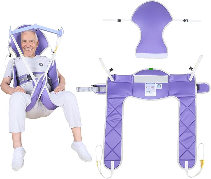 Patient Lift Sling, Medical Commode Patient Lift Aid Transfer Sling by EZAssistive