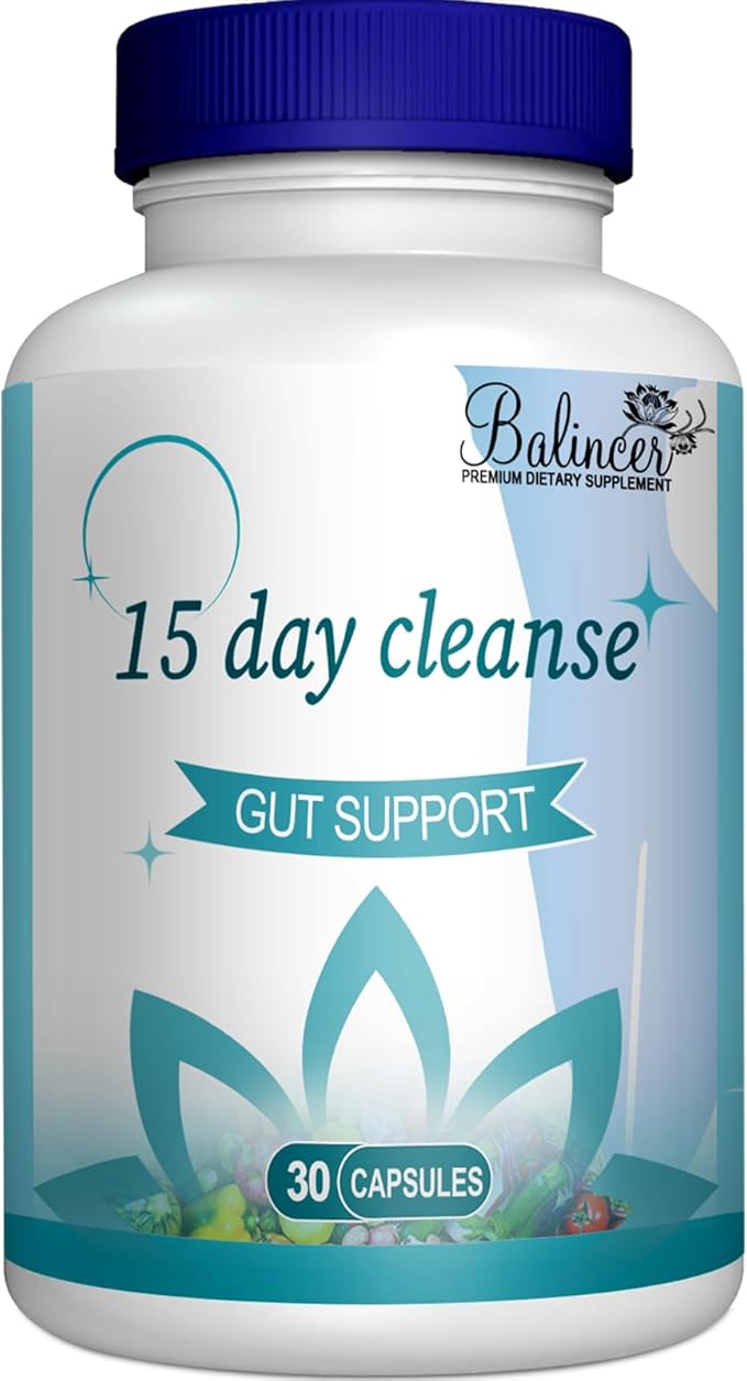 15 Day Cleanse, Gut and Colon Support, Advanced 15 Day Gut Cleanse Detox by Balincer