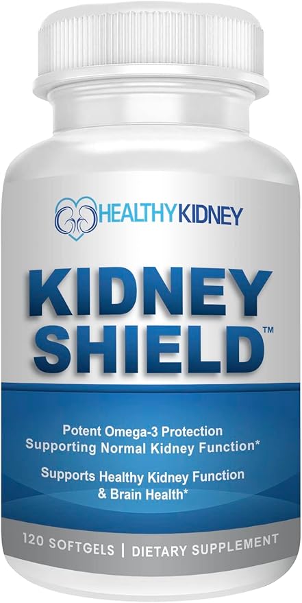 Kidney Shield Omega 3 Fish Oil Supplements by HealthyKidney