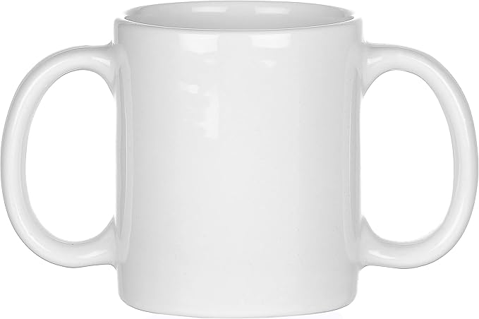 HealthGoodsIn Dual Handle Mug to Aid Tremors, 11.83 US Fl. Oz. by HealthGoodsIn