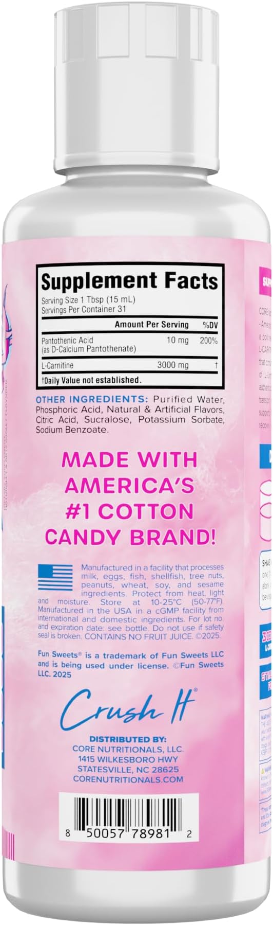 Core Nutritionals Liquid L-Carnitine Pre Workout | Support Fat Metabolism | - Image 2