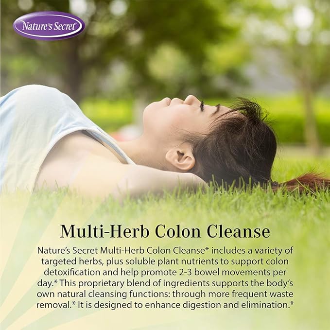 Nature's Secret Multi-Herb Colon Cleanse, 275 Tablets - Image 3