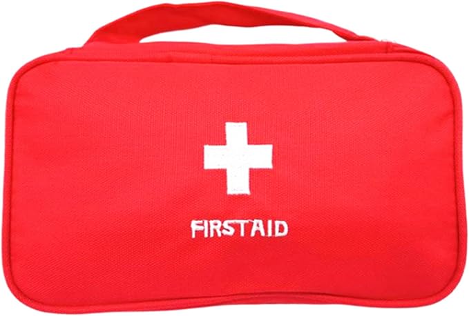 First Aid Bag First Aid Kit Empty Medical Storage Bag Red Trauma Bag - Image 2