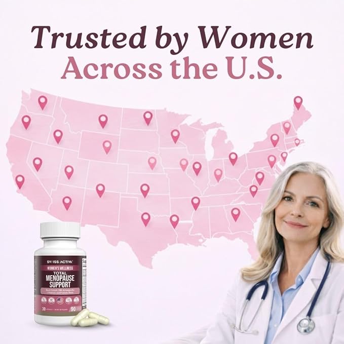 Swiss Activa+ Labs Total Menopause Support – Hormone Balance, Hot Flash Relief - Image 6