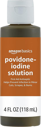 Amazon Basics First Aid Antiseptic, 10% Povidone Iodine Solution, 4 Fluid Ounces - Image 2