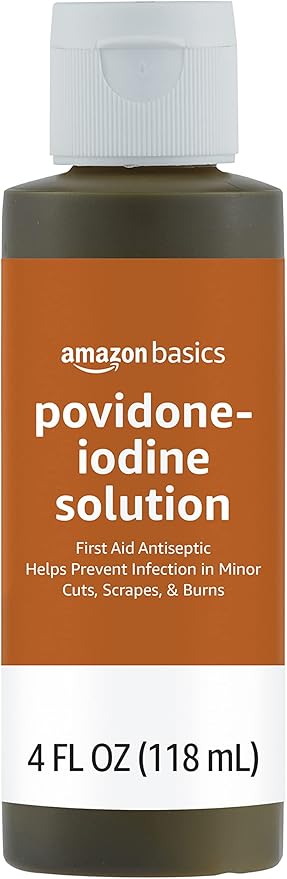Amazon Basics First Aid Antiseptic, 10% Povidone Iodine Solution, 4 Fluid Ounces - Image 2