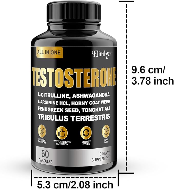 Himiyer Men’s Daily Wellness Capsules – Botanical & Amino Acid Supplement – 60 - Image 3