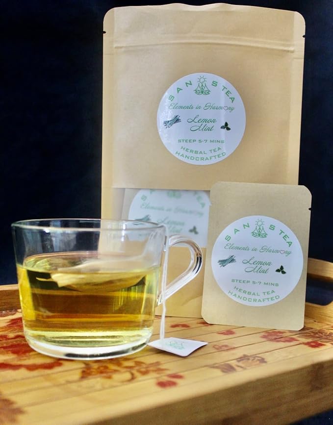 SanosTea New Improved Organic Lemongrass Premium Herbal tea, refreshing - Image 6