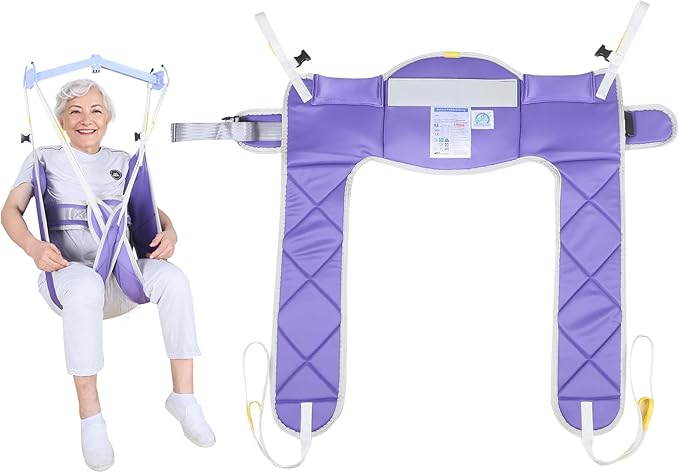 Patient Lift Sling, Medical Commode Patient Lift Aid Transfer Sling by EZAssistive