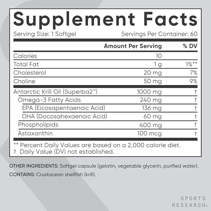 Sports Research® Omega-3 Krill Oil 1000mg - Image 5