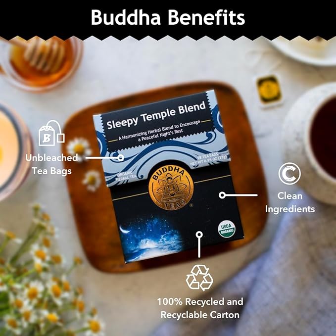 Buddha Teas - Sleepy Temple Blend - Organic Herbal Tea - - Image 5