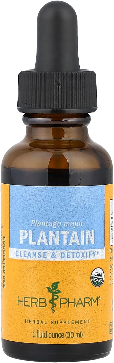 Herb Pharm Certified Organic Plantain Liquid Extract by HerbPharm