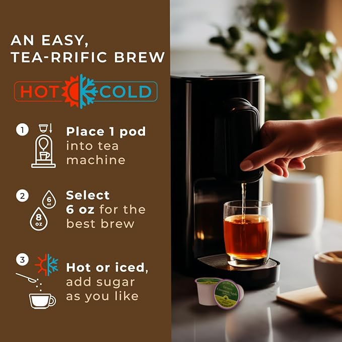 Gya Tea Co Cinnamon Apple Herbal Tea Pod- Decaf Wellness Tea - Image 6