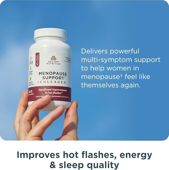 Ancient Nutrition Menopause Support + Collagen Supplement, Hydrolyzed Collagen - Image 4