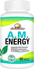Rise-N-Shine A.M. Energy Supplement Time Release Caffeine by Rise-N-Shine