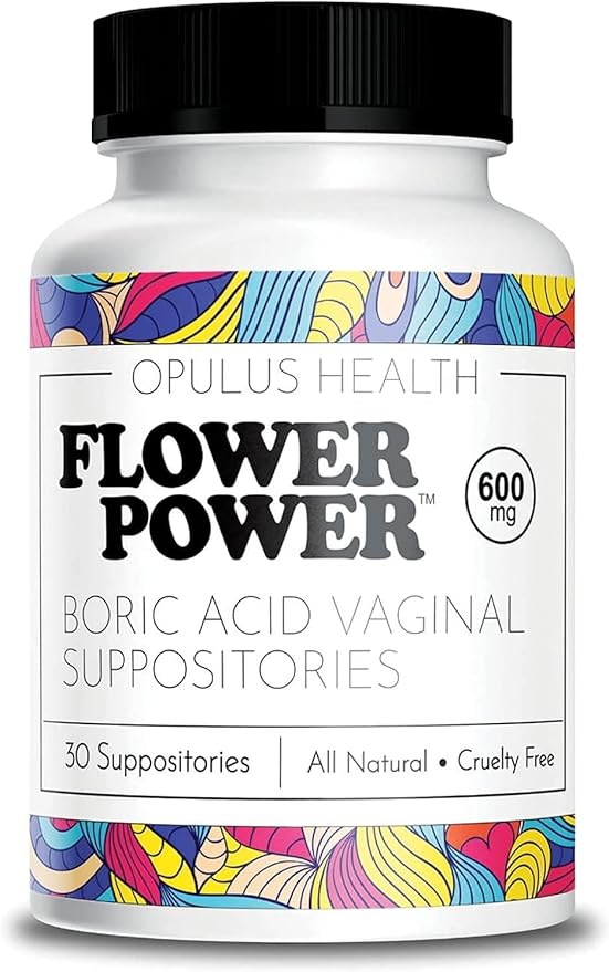 Flower Power Vegan Boric Acid Suppositories by FlowerPowerFeminineHealth