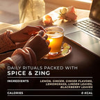 Gya Tea Co Lemon Ginger Herbal Tea Pod- Decaf Wellness Tea - Image 4