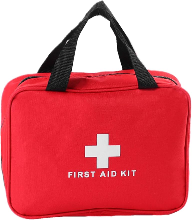 First Aid Bag First Aid Kit Empty Medical Storage Bag Red Trauma Bag by PAXLAMB