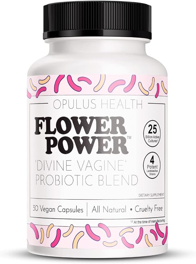 Flower Power Divine Feminine Wellness Blend Capsules – Daily Herbal & Probiotic by FlowerPowerFeminineHealth
