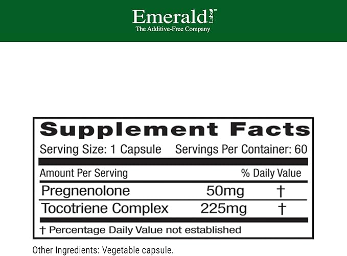 EMERALD LABS Pregnenolone 50mg - Image 2
