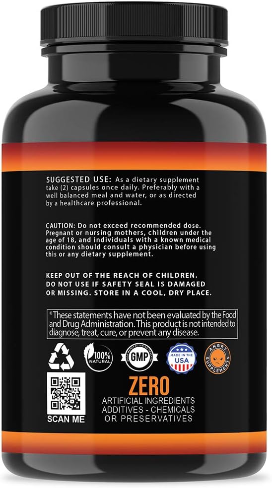 Angry Supplements Monster Test NO Capsules, Extreme N.O Booster, Quick Recovery - Image 3