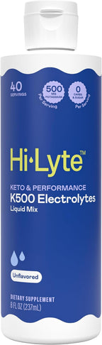 Hi-Lyte K500 Unflavored Electrolytes Liquid Mix – High Potassium Concentrate by Hi-Lyte