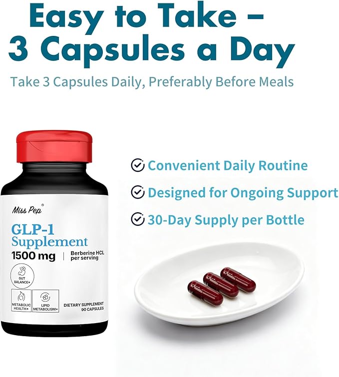 GLP-1 Supplement – High Potency Berberine HCl 1500mg - Image 5