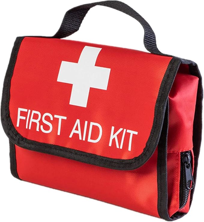 First Aid Bag First Aid Kit Empty Medical Storage Bag Red Trauma Bag by PAXLAMB