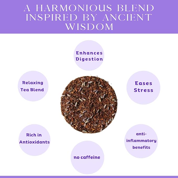 Harmony N More, be calm | Organic Lavender Rooibos Herbal Loose-Leaf Tea | - Image 4